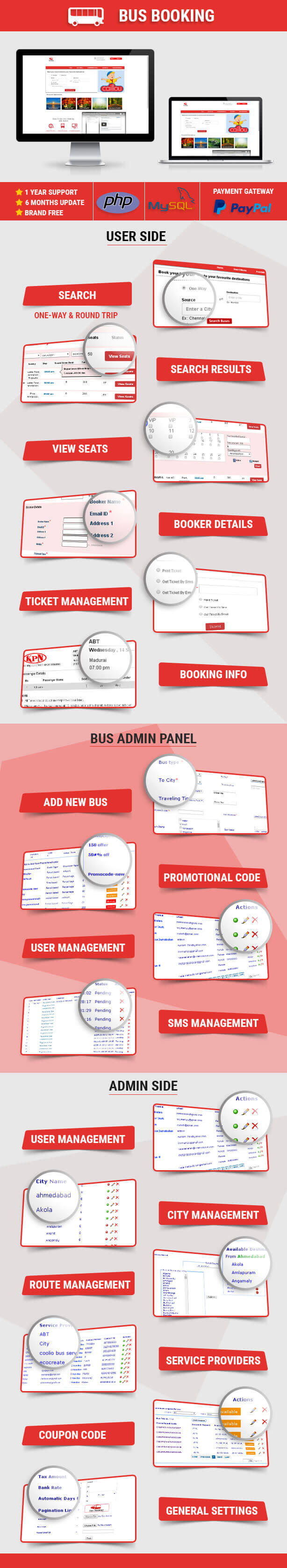 Online Bus Booking App Features